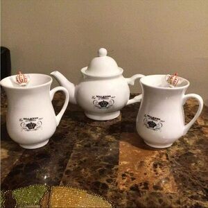 Vintage White 6 Piece Tea Set Walkers of London